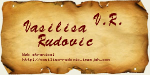 Vasilisa Rudović vizit kartica